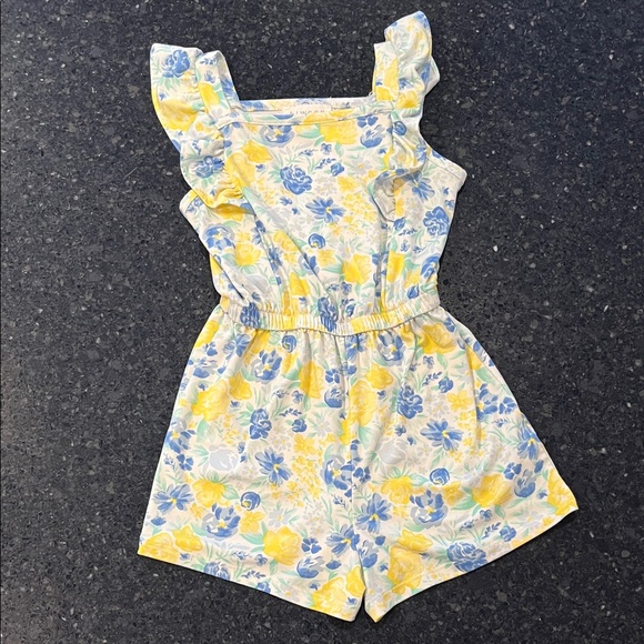 btween Light Blue and Floral Kids Rompers - Picture 2 of 11